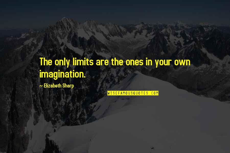 Time Is Drawing Near Quotes By Elizabeth Sharp: The only limits are the ones in your