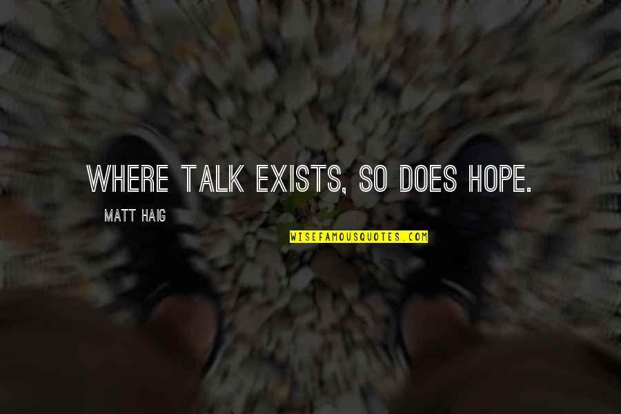 Time Management Motivational Quotes By Matt Haig: Where talk exists, so does hope. Time Management Motivational Quotes By Matt Haig: Where talk exists, so does hope.