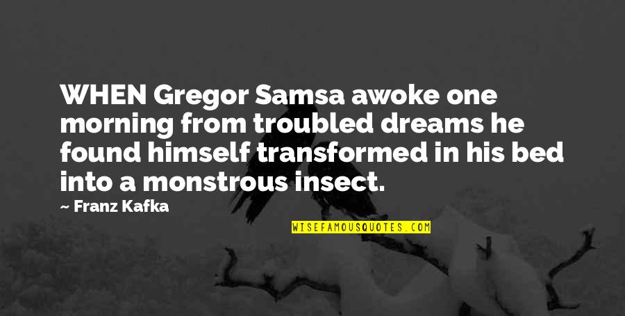 Time On Pinterest Quotes By Franz Kafka: WHEN Gregor Samsa awoke one morning from troubled Time On Pinterest Quotes By Franz Kafka: WHEN Gregor Samsa awoke one morning from troubled