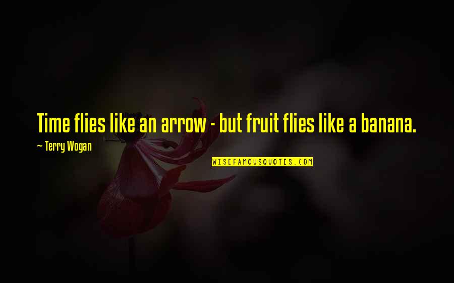 Time That Flies Quotes By Terry Wogan: Time flies like an arrow - but fruit