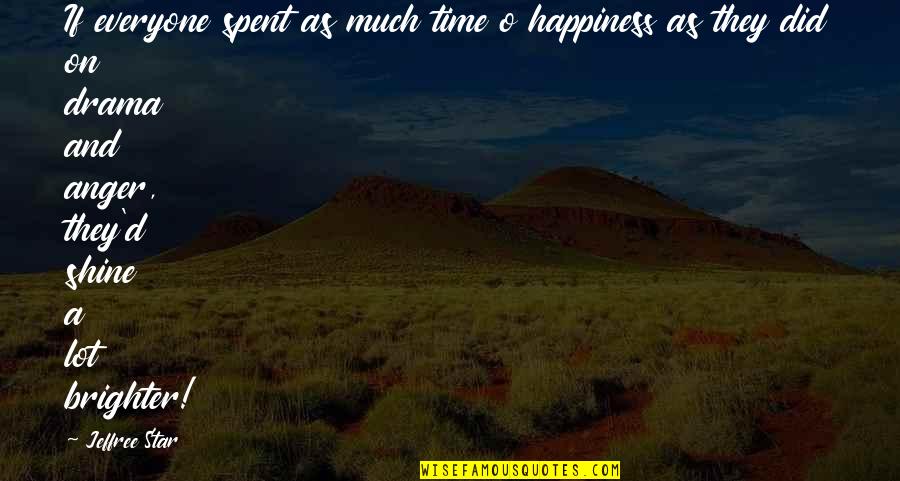 Time To Shine Quotes By Jeffree Star: If everyone spent as much time o happiness