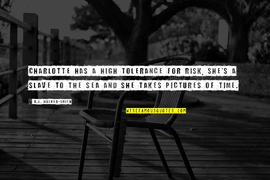 Time With Pictures Quotes By G.J. Walker-Smith: Charlotte has a high tolerance for risk, she's