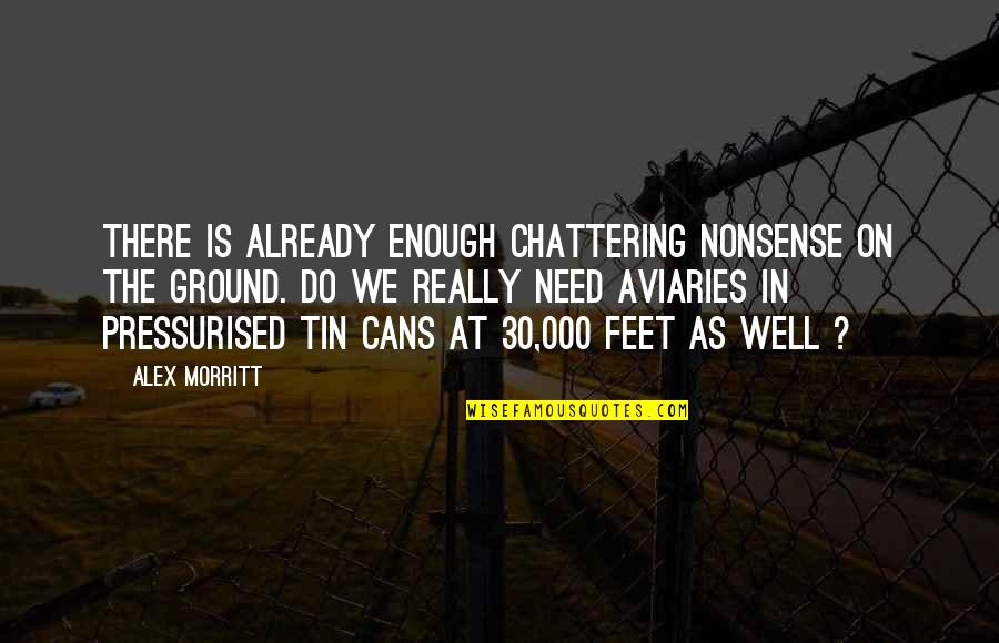 Tin Tin Quotes By Alex Morritt: There is already enough chattering nonsense on the