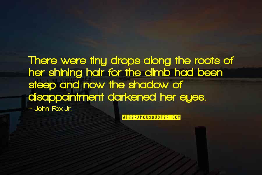 Tina Reber Quotes By John Fox Jr.: There were tiny drops along the roots of
