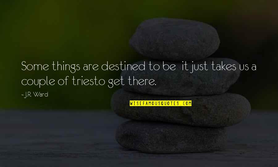Ting Tong Quotes By J.R. Ward: Some things are destined to be it just