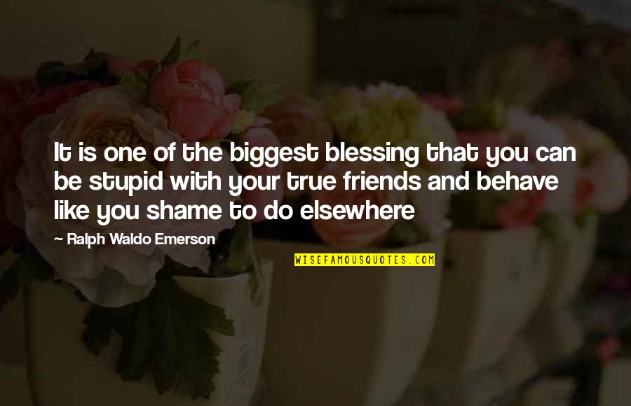 Tingtingchen Quotes By Ralph Waldo Emerson: It is one of the biggest blessing that Tingtingchen Quotes By Ralph Waldo Emerson: It is one of the biggest blessing that