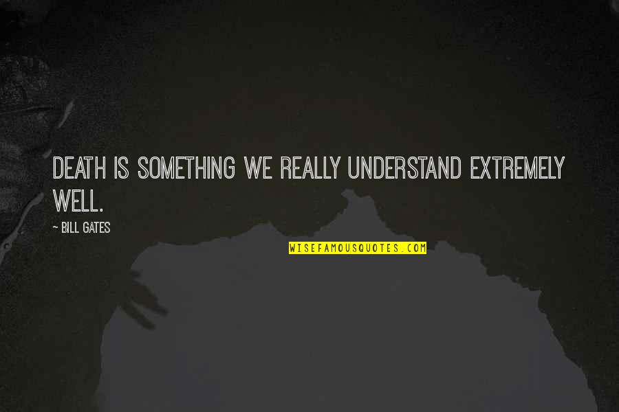 Tinos Hampton Nh Quotes By Bill Gates: Death is something we really understand extremely well.
