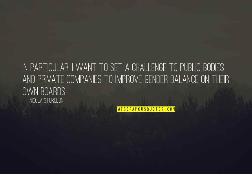 Tipe X Quotes By Nicola Sturgeon: In particular, I want to set a challenge