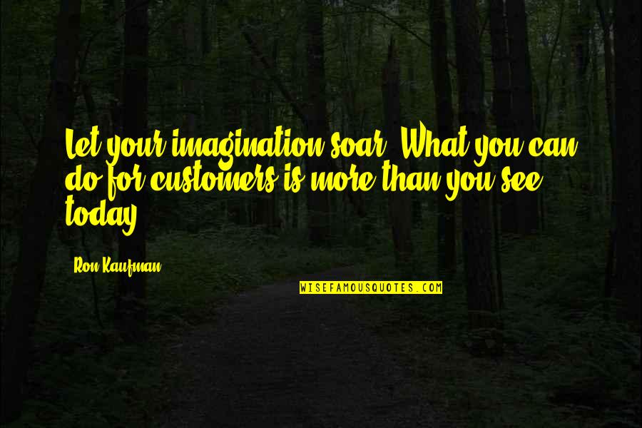 Tirbitus Quotes By Ron Kaufman: Let your imagination soar. What you can do