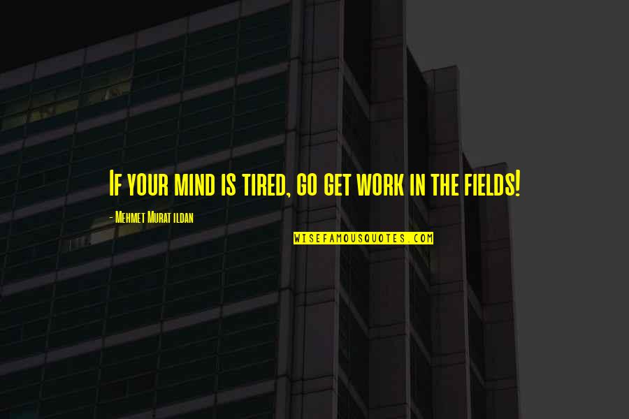 Tired Mind Quotes By Mehmet Murat Ildan: If your mind is tired, go get work Tired Mind Quotes By Mehmet Murat Ildan: If your mind is tired, go get work