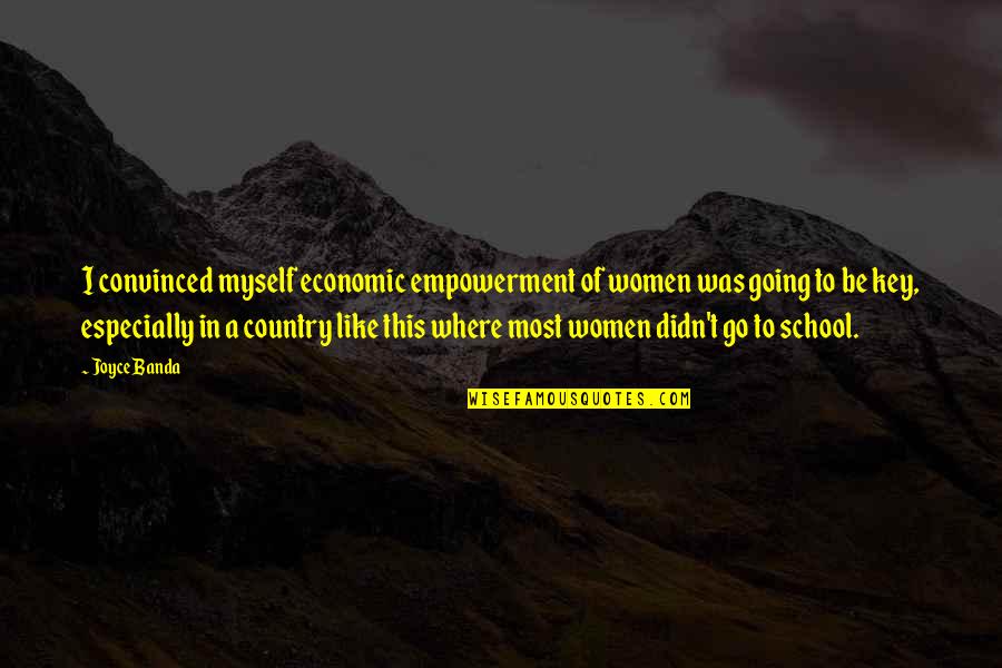 Tirunesh Dibaba Quotes By Joyce Banda: I convinced myself economic empowerment of women was