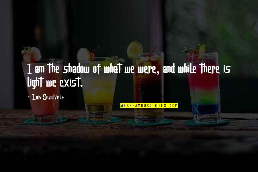Tiscali Webmail Quotes By Luis Sepulveda: I am the shadow of what we were,