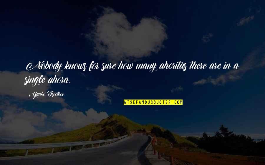 Titanic Passenger Quotes By Yanko Tsvetkov: Nobody knows for sure how many ahoritas there Titanic Passenger Quotes By Yanko Tsvetkov: Nobody knows for sure how many ahoritas there