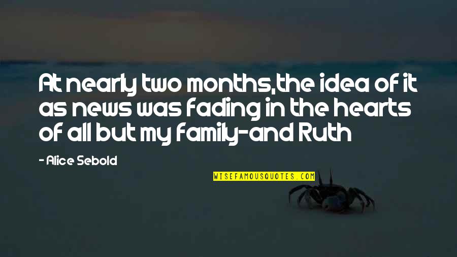 Titanness Quotes By Alice Sebold: At nearly two months,the idea of it as Titanness Quotes By Alice Sebold: At nearly two months,the idea of it as