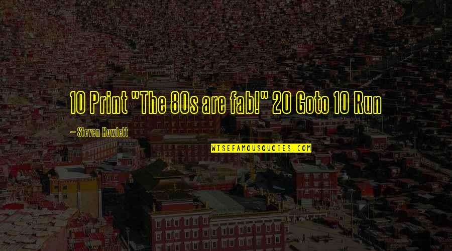 Titration Curve Quotes By Steven Howlett: 10 Print "The 80s are fab!" 20 Goto