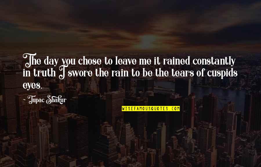 Titus Oates Quotes By Tupac Shakur: The day you chose to leave me it Titus Oates Quotes By Tupac Shakur: The day you chose to leave me it