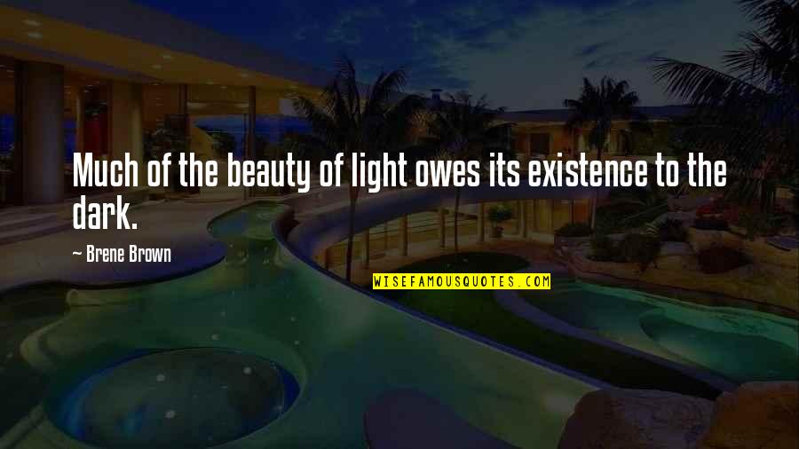 Tlac Tkov Mobil Quotes By Brene Brown: Much of the beauty of light owes its