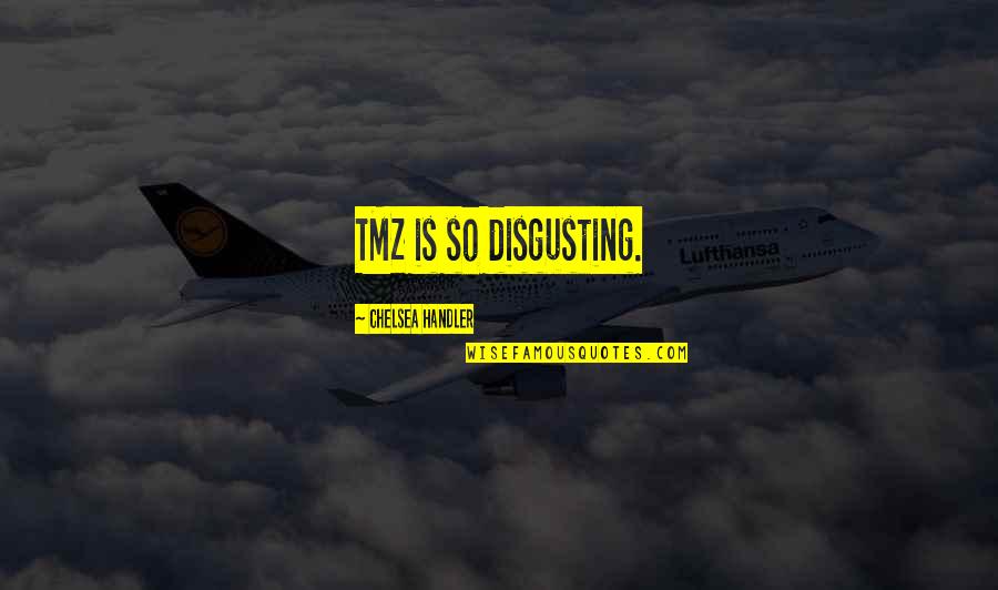 Tmz Quotes By Chelsea Handler: TMZ is so disgusting.