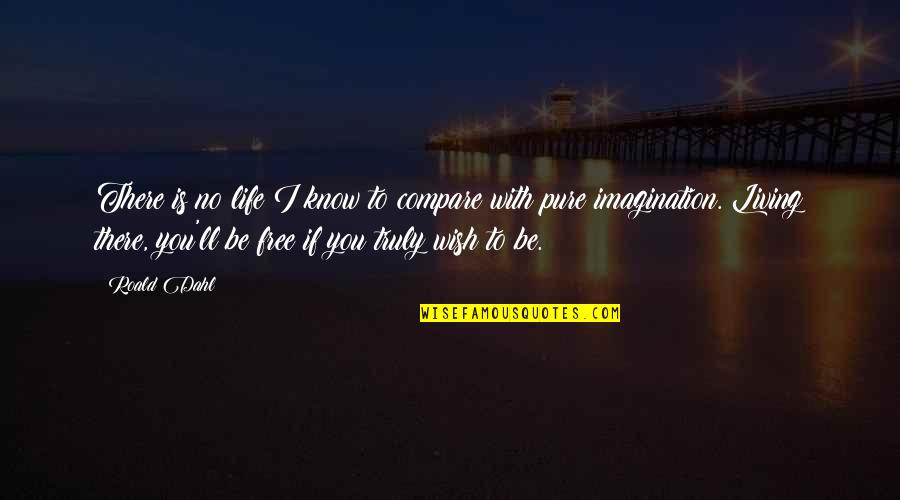 To Be Truly Free Quotes By Roald Dahl: There is no life I know to compare