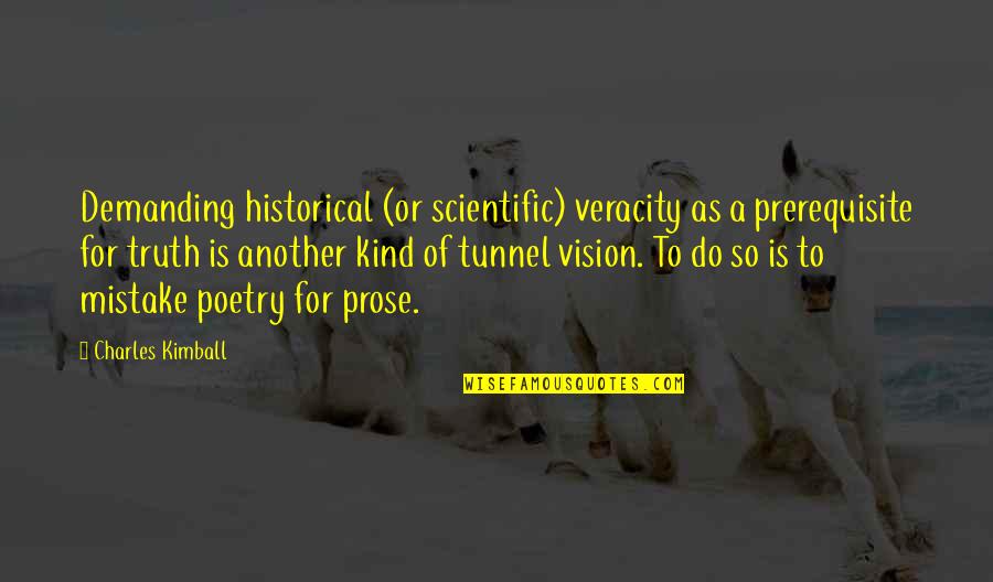To Demanding Quotes By Charles Kimball: Demanding historical (or scientific) veracity as a prerequisite To Demanding Quotes By Charles Kimball: Demanding historical (or scientific) veracity as a prerequisite