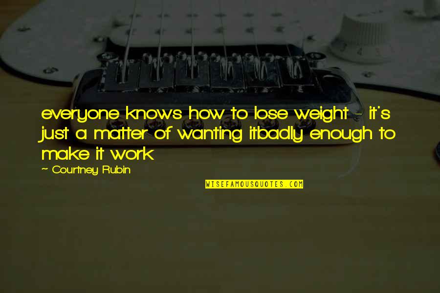 To Lose Weight Quotes By Courtney Rubin: everyone knows how to lose weight - it's To Lose Weight Quotes By Courtney Rubin: everyone knows how to lose weight - it's