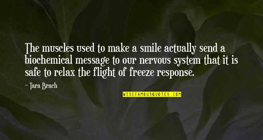 To Make Smile Quotes By Tara Brach: The muscles used to make a smile actually