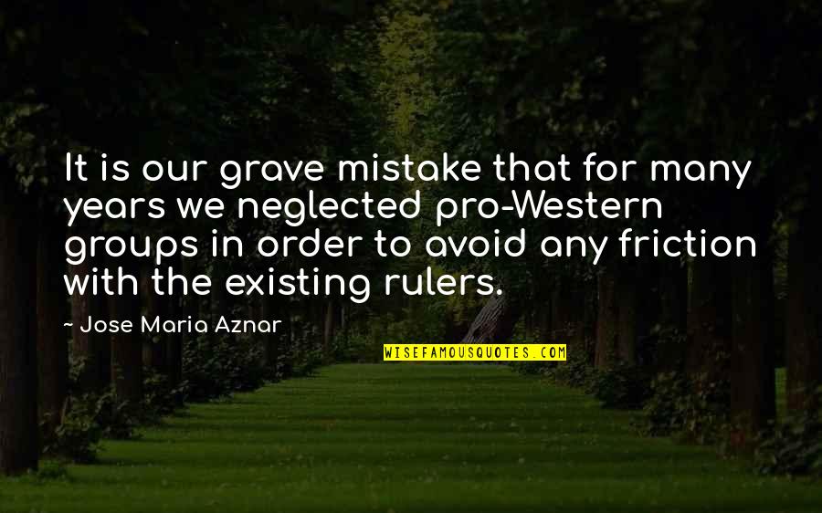 To Many Years Quotes By Jose Maria Aznar: It is our grave mistake that for many