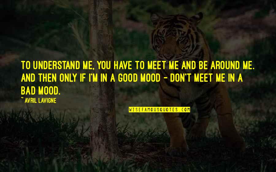 To Meet Me Quotes By Avril Lavigne: To understand me, you have to meet me To Meet Me Quotes By Avril Lavigne: To understand me, you have to meet me