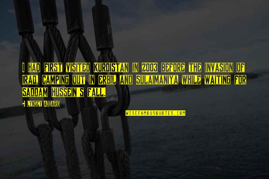 To Seahawks Score Quotes By Lynsey Addario: I had first visited Kurdistan in 2003 before