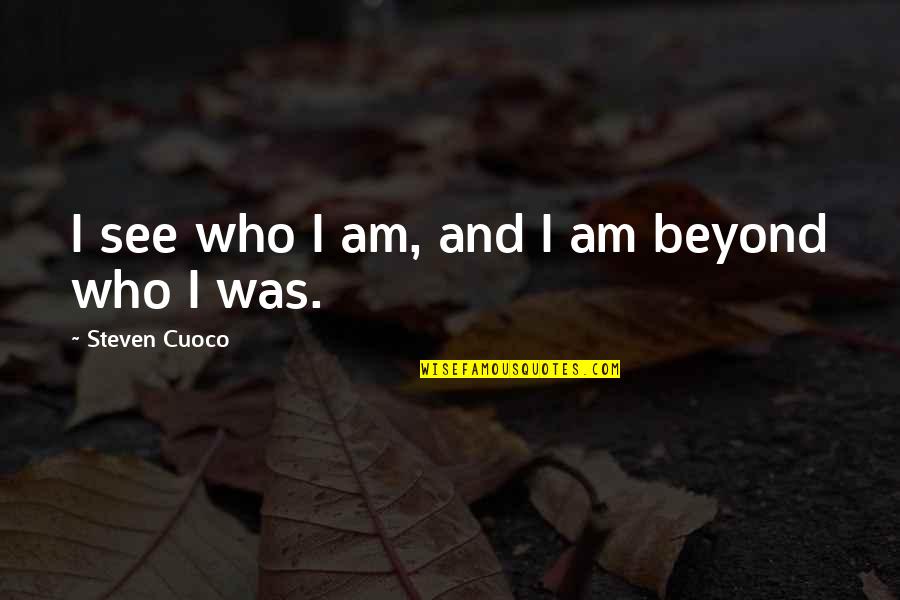 To See Beyond Quotes By Steven Cuoco: I see who I am, and I am