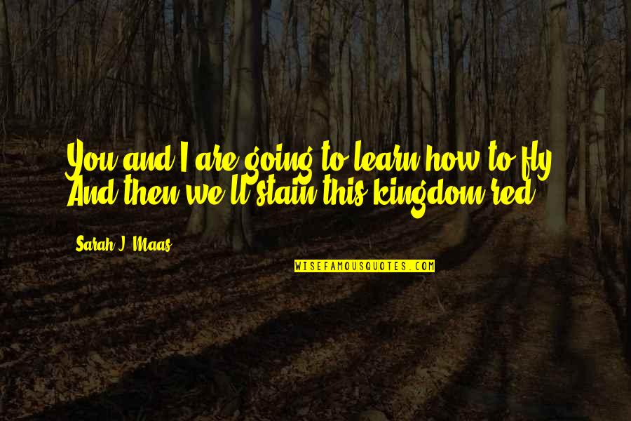 To Stain Quotes By Sarah J. Maas: You and I are going to learn how