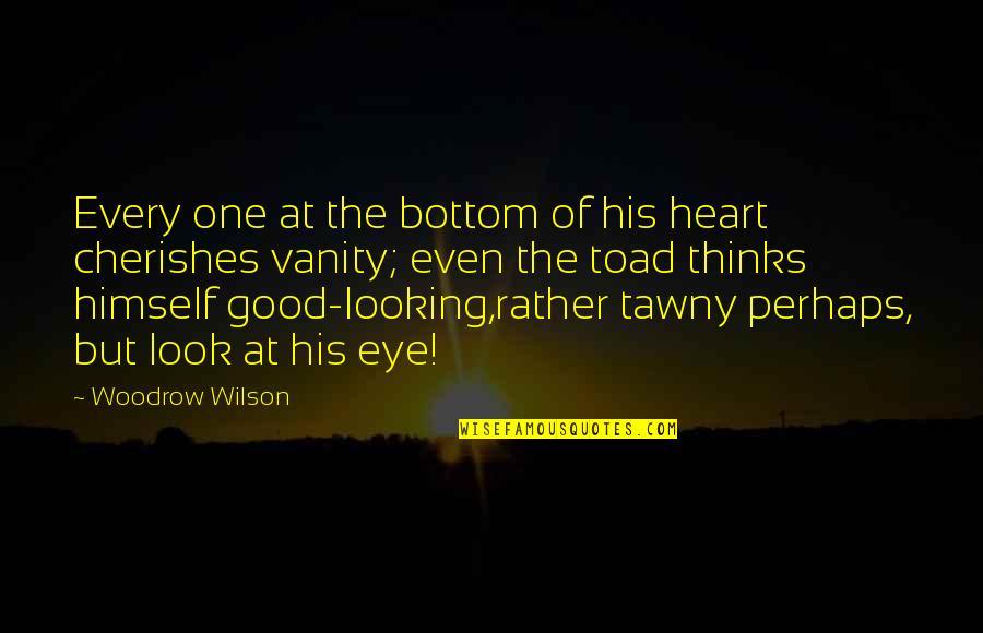 Toad Quotes By Woodrow Wilson: Every one at the bottom of his heart