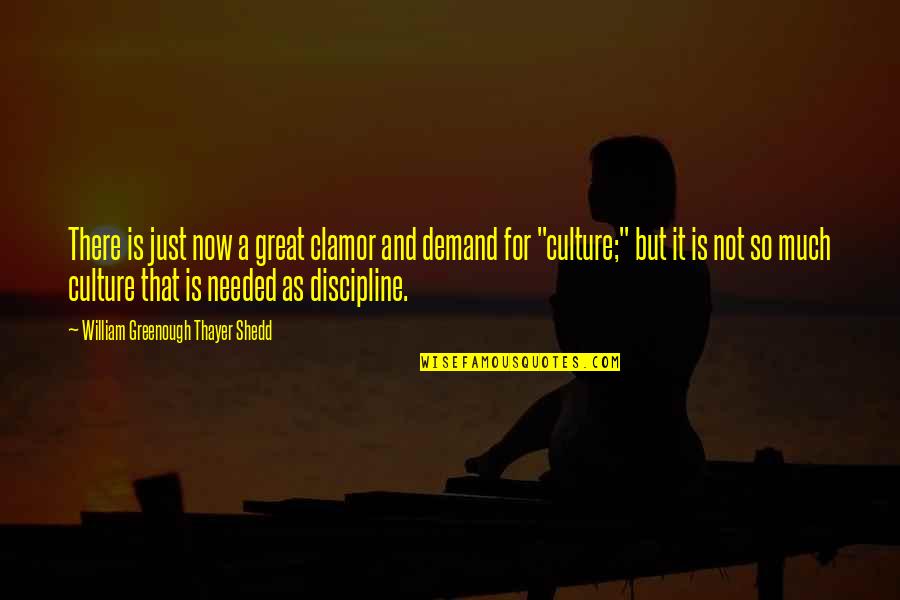 Toaster Bath Quotes By William Greenough Thayer Shedd: There is just now a great clamor and
