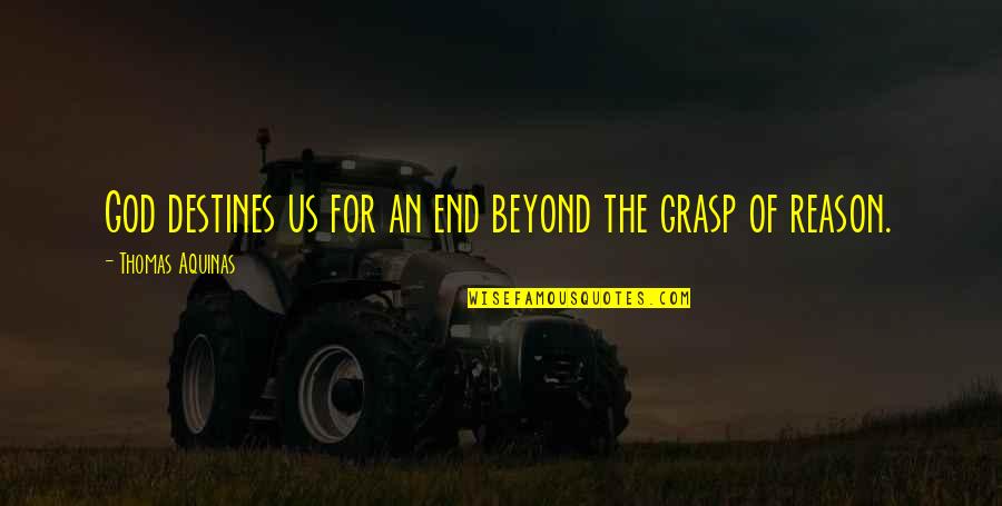 Tobacco Industry Quotes By Thomas Aquinas: God destines us for an end beyond the Tobacco Industry Quotes By Thomas Aquinas: God destines us for an end beyond the