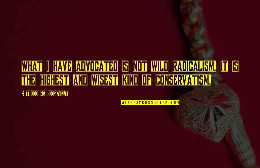 Tocamos La Quotes By Theodore Roosevelt: What I have advocated is not wild radicalism. Tocamos La Quotes By Theodore Roosevelt: What I have advocated is not wild radicalism.