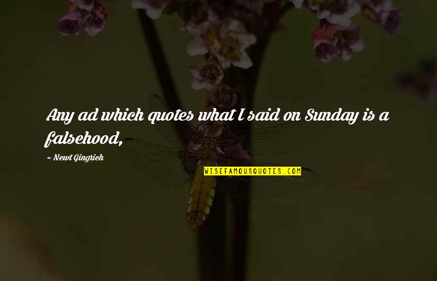 Today From The Bible Quotes By Newt Gingrich: Any ad which quotes what I said on Today From The Bible Quotes By Newt Gingrich: Any ad which quotes what I said on