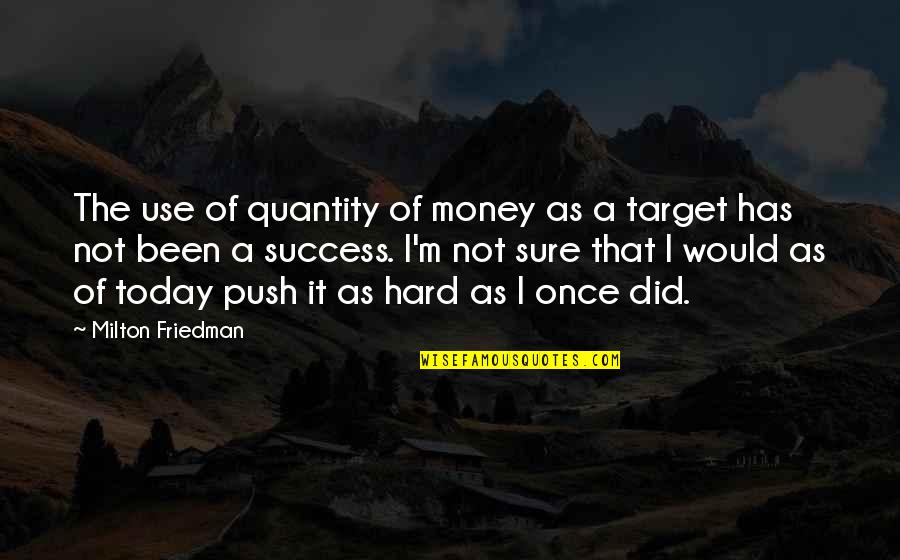 Today Success Quotes By Milton Friedman: The use of quantity of money as a