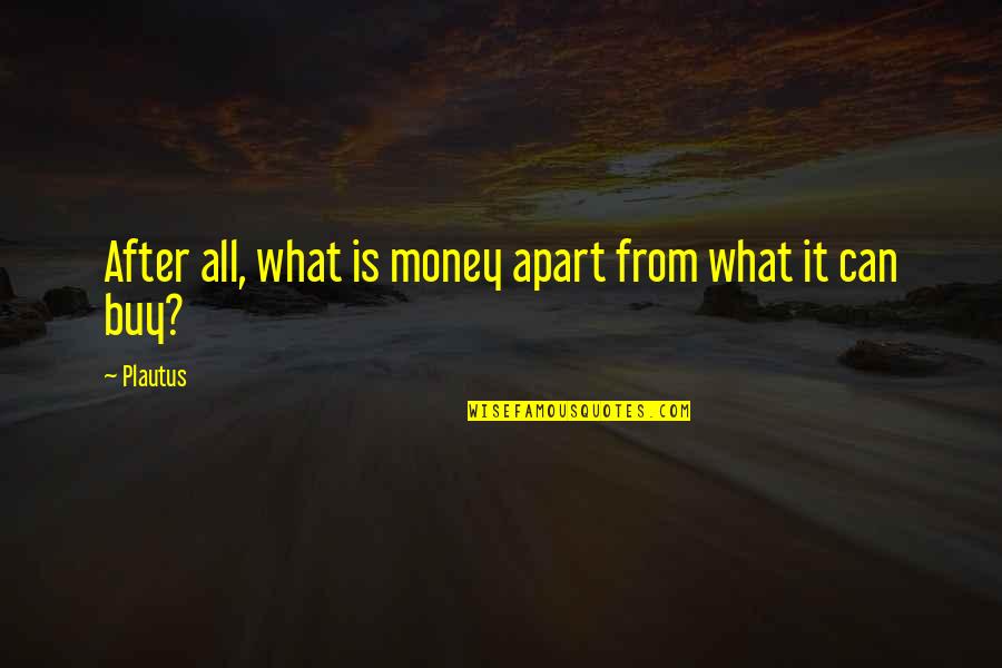 Todo List Quotes By Plautus: After all, what is money apart from what