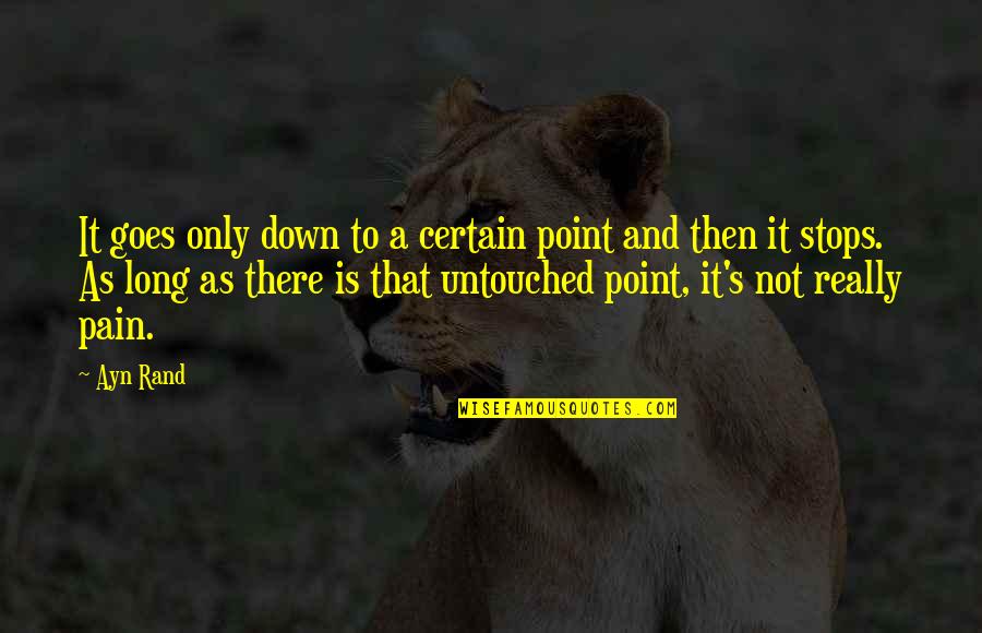 Todoroff German Quotes By Ayn Rand: It goes only down to a certain point