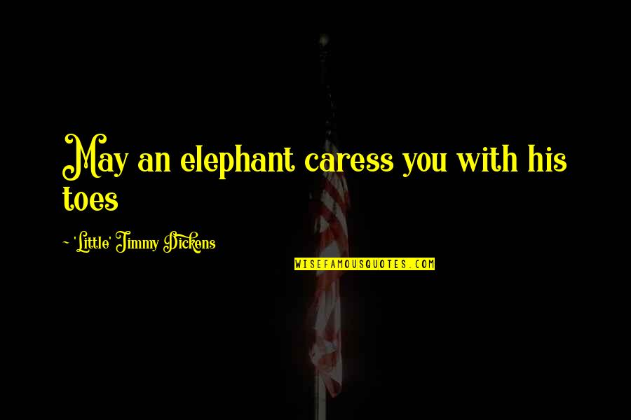 Toes Quotes By 'Little' Jimmy Dickens: May an elephant caress you with his toes