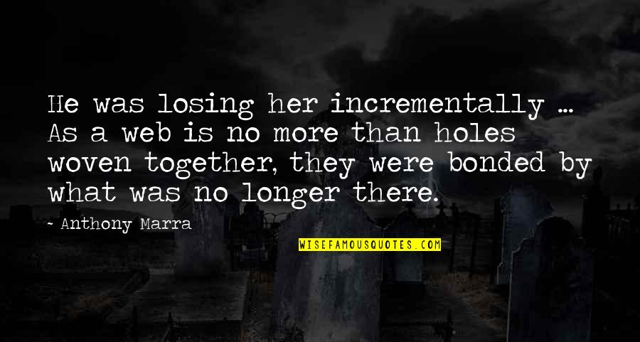 Together What Quotes By Anthony Marra: He was losing her incrementally ... As a Together What Quotes By Anthony Marra: He was losing her incrementally ... As a