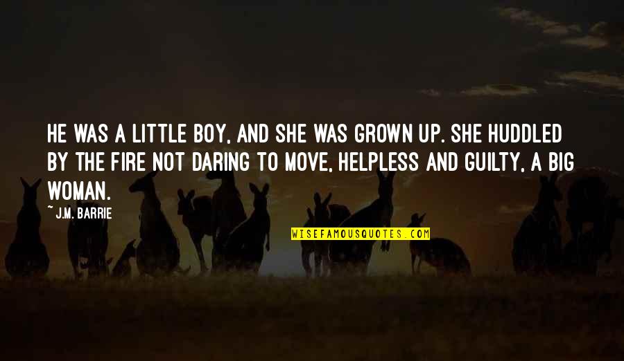 Togged Out Quotes By J.M. Barrie: He was a little boy, and she was Togged Out Quotes By J.M. Barrie: He was a little boy, and she was