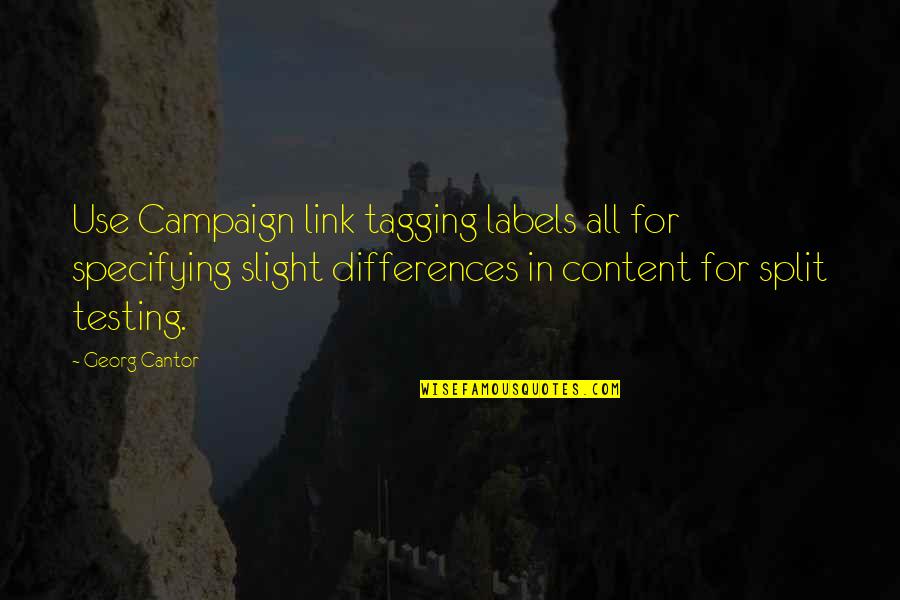 Tolice De Inteligencia Quotes By Georg Cantor: Use Campaign link tagging labels all for specifying Tolice De Inteligencia Quotes By Georg Cantor: Use Campaign link tagging labels all for specifying