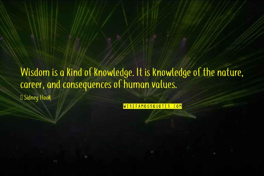Toll International Quotes By Sidney Hook: Wisdom is a kind of knowledge. It is