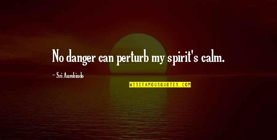 Tollways Into Chicago Quotes By Sri Aurobindo: No danger can perturb my spirit's calm. Tollways Into Chicago Quotes By Sri Aurobindo: No danger can perturb my spirit's calm.