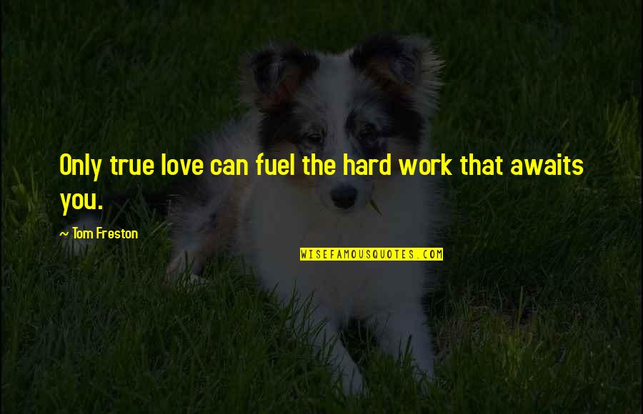 Tom Freston Quotes By Tom Freston: Only true love can fuel the hard work
