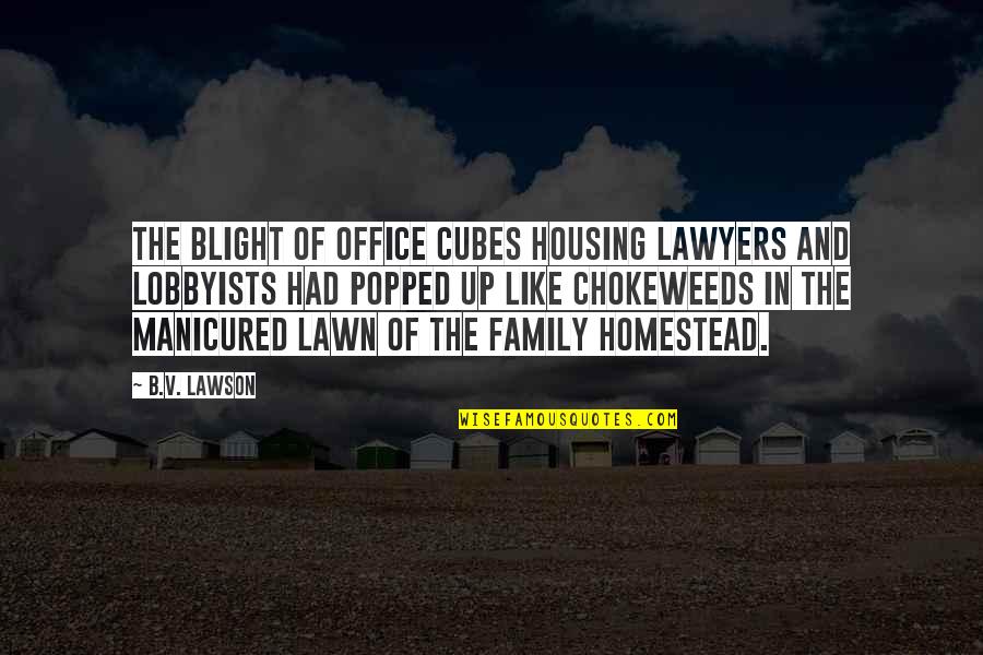 Tom Horne Quotes By B.V. Lawson: The blight of office cubes housing lawyers and