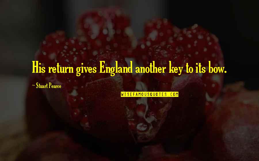 Tom Thumb Quotes By Stuart Pearce: His return gives England another key to its Tom Thumb Quotes By Stuart Pearce: His return gives England another key to its