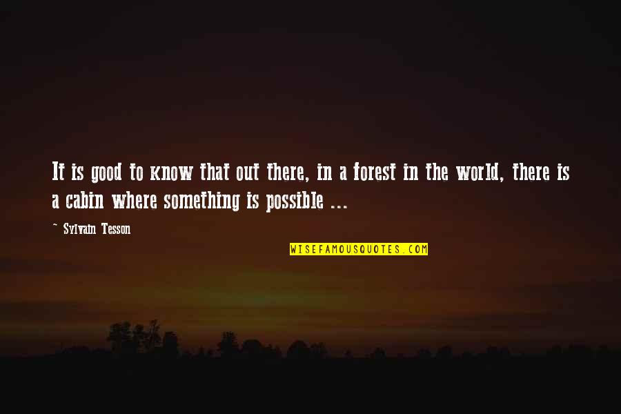 Tom Torlakson Quotes By Sylvain Tesson: It is good to know that out there,
