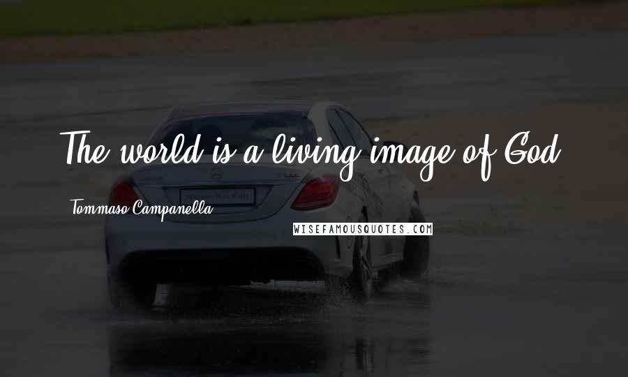 Tommaso Campanella quotes: The world is a living image of God.